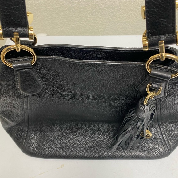 Michael Kors black pebble textured bag with gold accents. NWOT - Picture 9 of 10